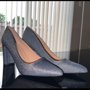 Women’s light wash sparkle heels